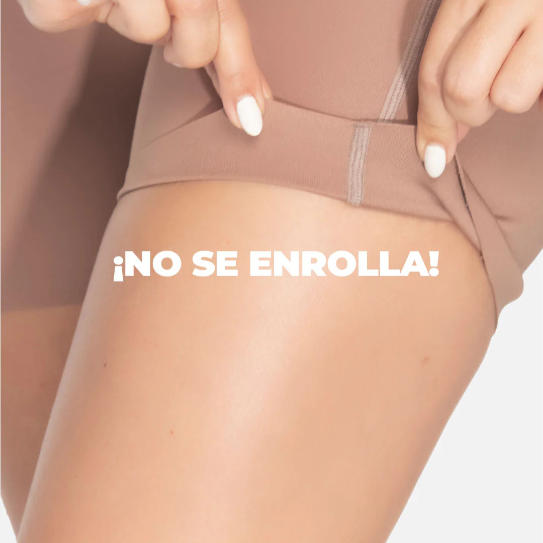 Colombian Seamless Bodysuit Short – Premium Collection | Thick Straps, High Back, Front Zipper with Inner Hooks, Crotch Zipper, Butt Lifter Design