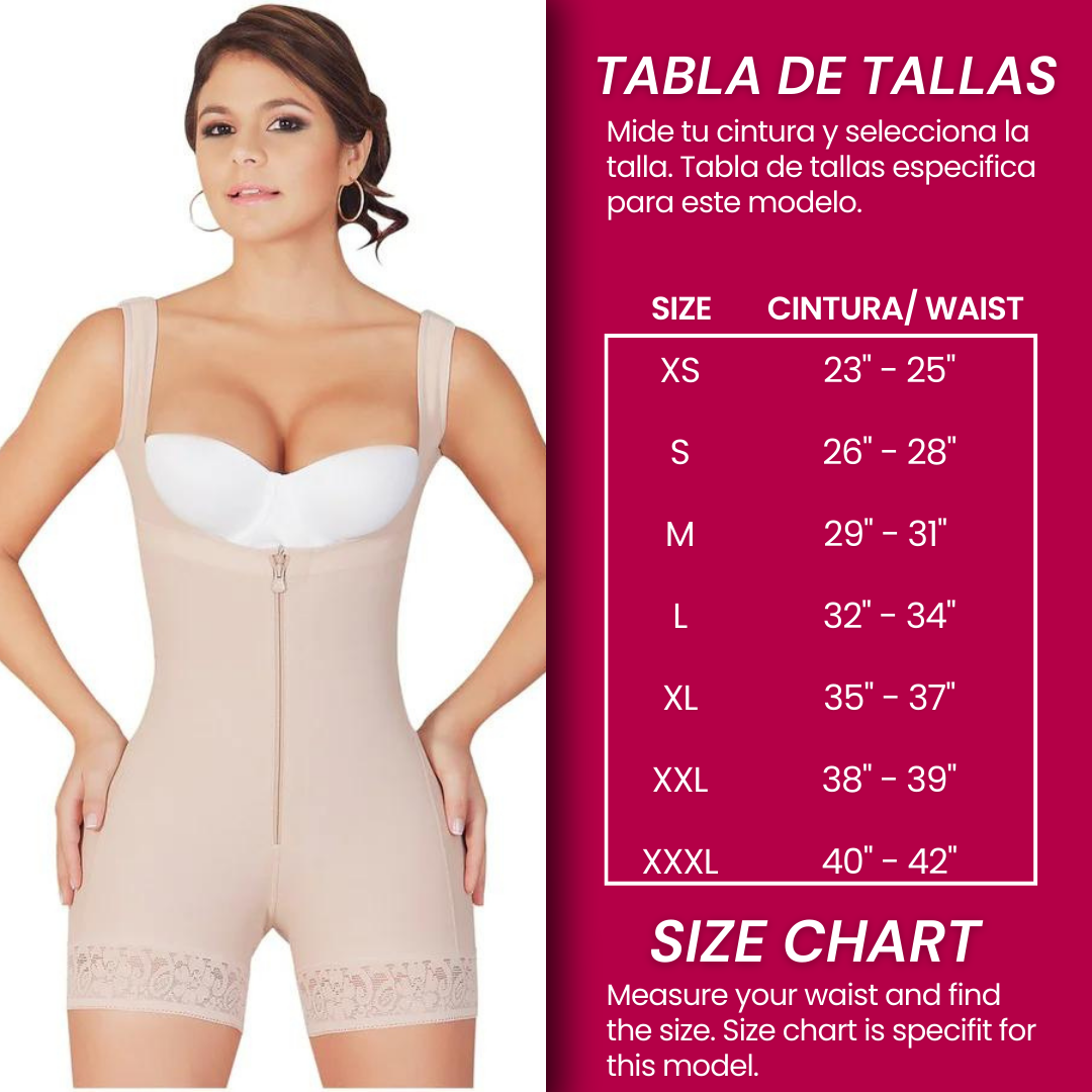 Faja Colombiana with Thick Straps |Everyday Shaper High Compression Short