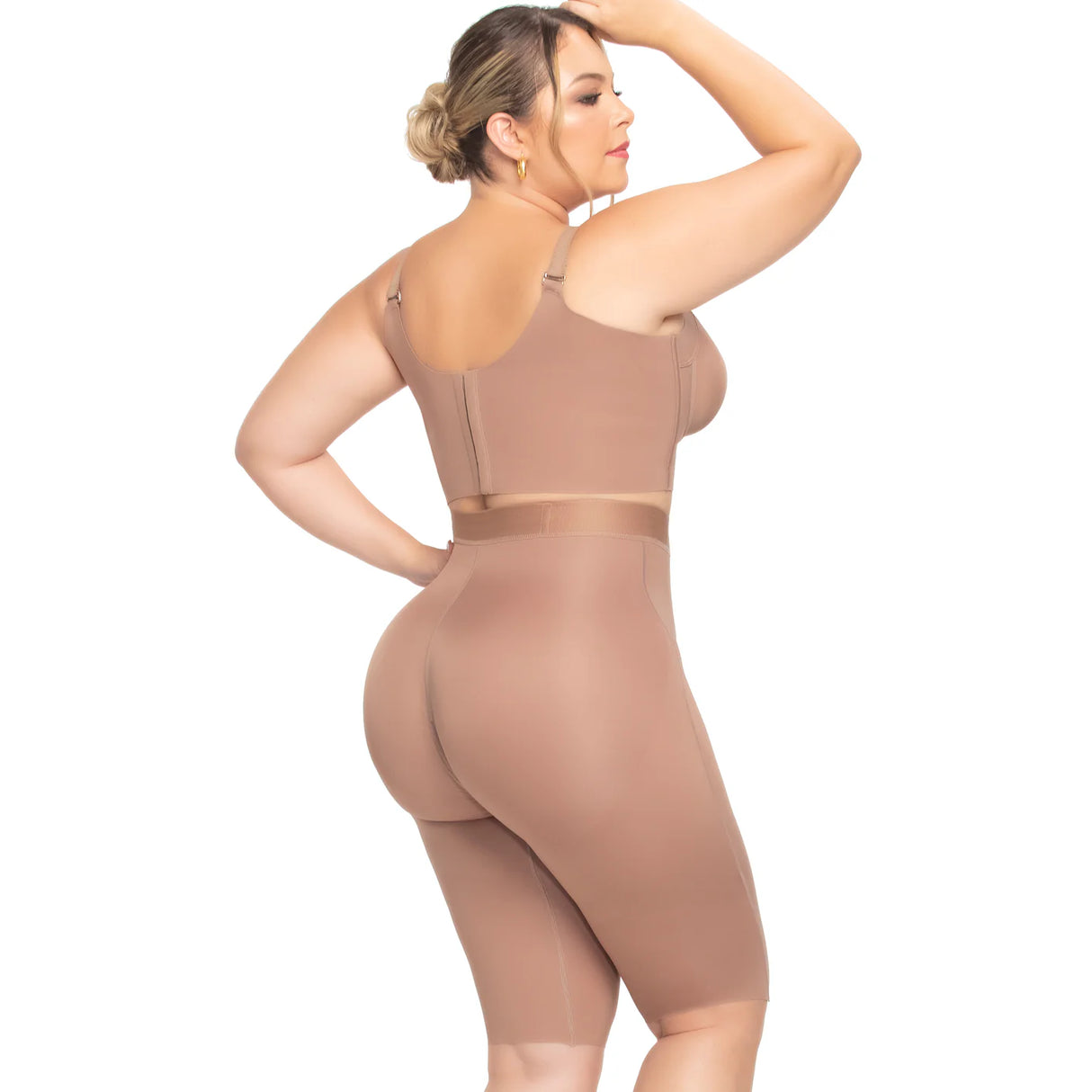 Colombian Seamless Butt Lifter Capri – Premium Collection | Strong Medium Compression with Front & Crotch Zipper