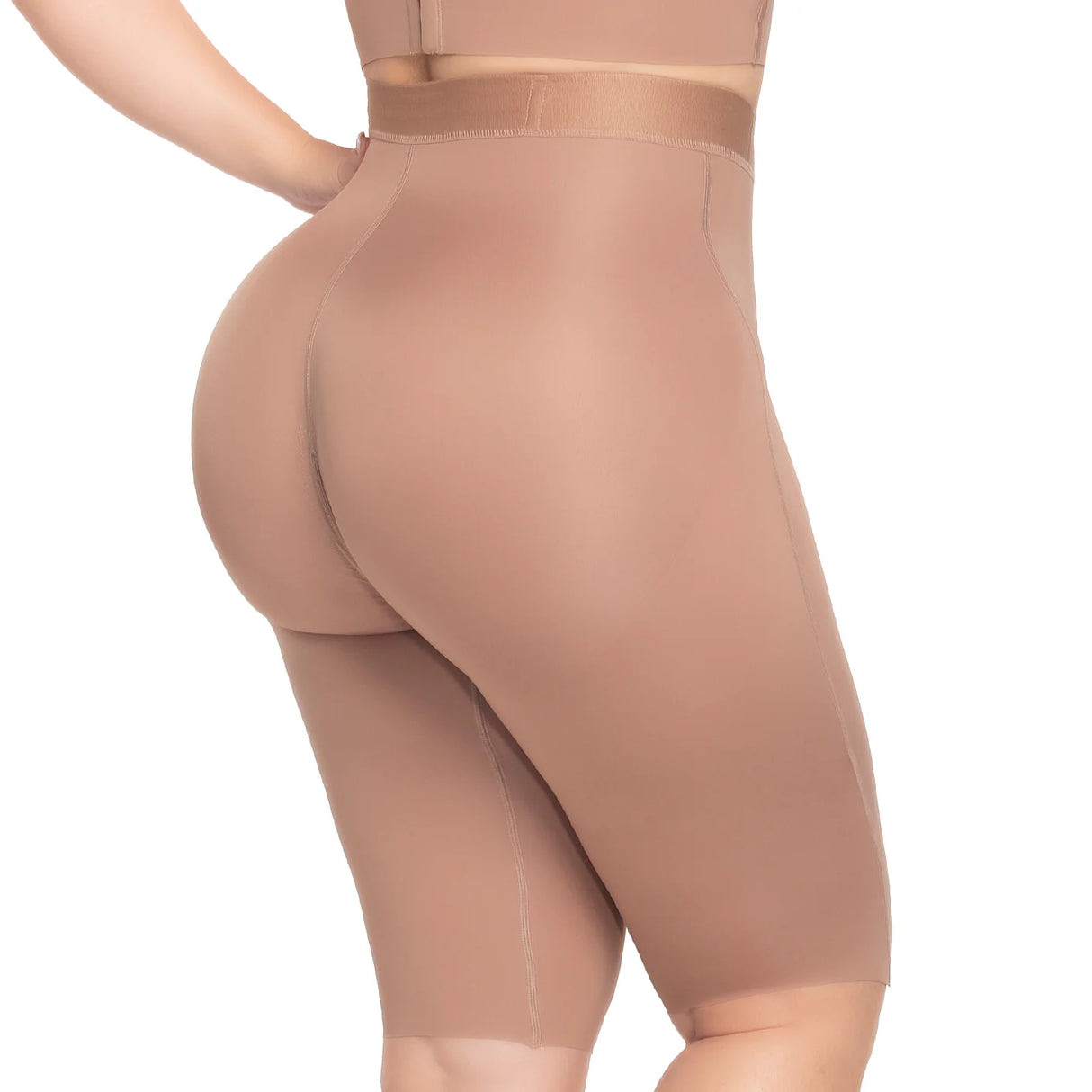Colombian Seamless Butt Lifter Capri – Premium Collection | Strong Medium Compression with Front & Crotch Zipper