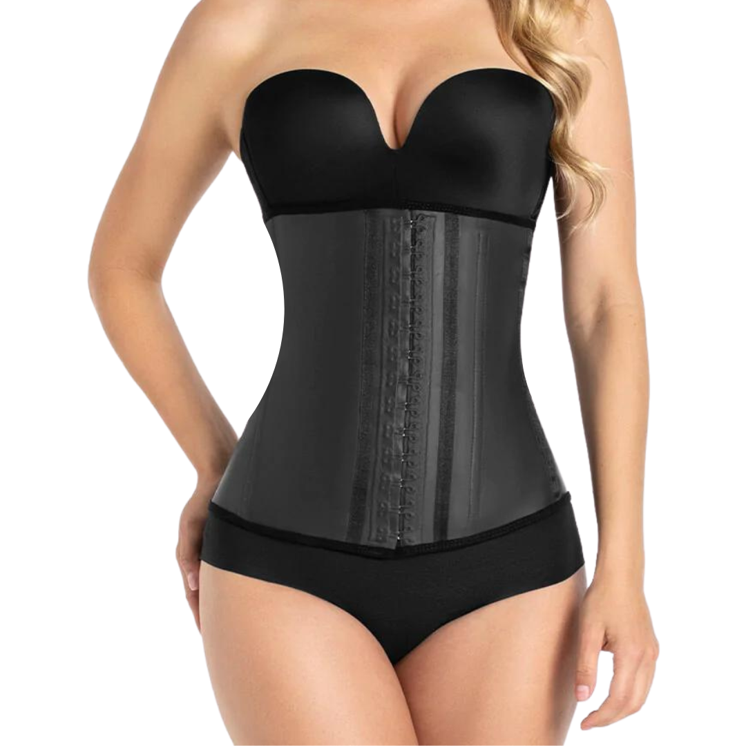 Latex Waist Trainer | Compression Cincher with Hooks | Colombian Faja
