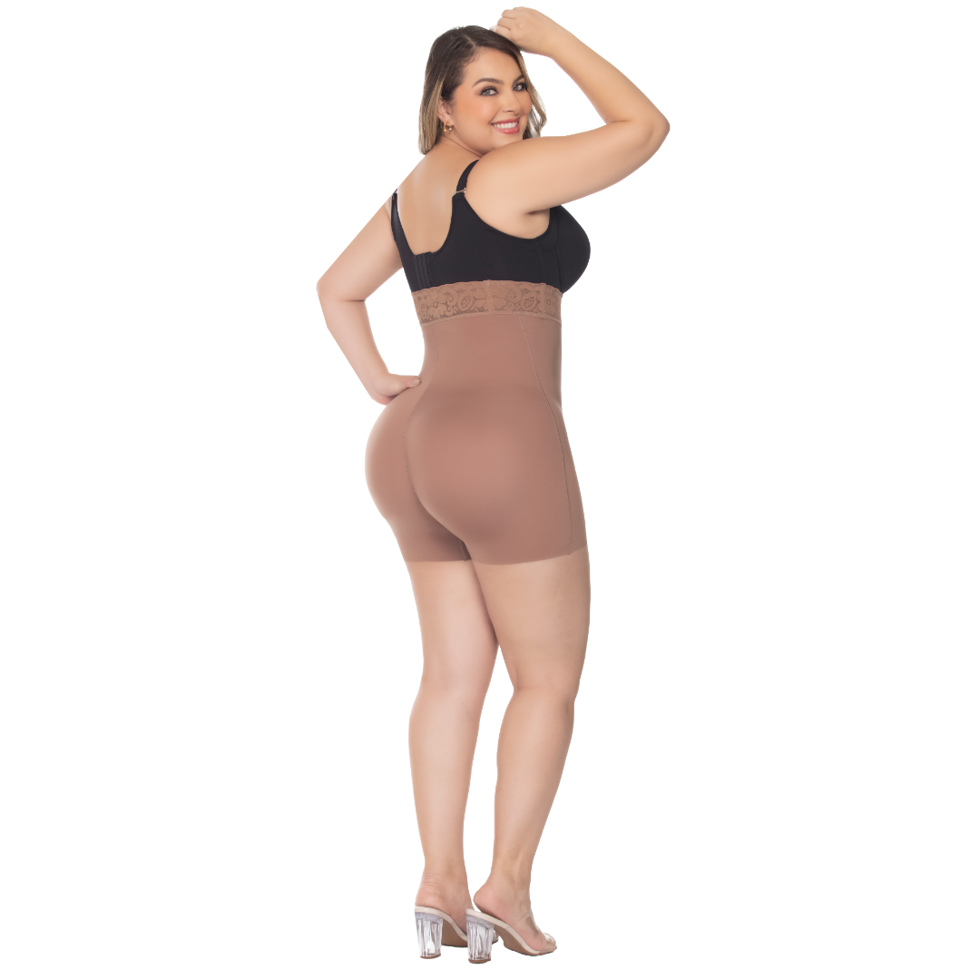Colombian Seamless Strapless Shaper Short – Premium Collection | High-Waisted Tummy Control, Invisible Under Clothing, Butt Lifter Design