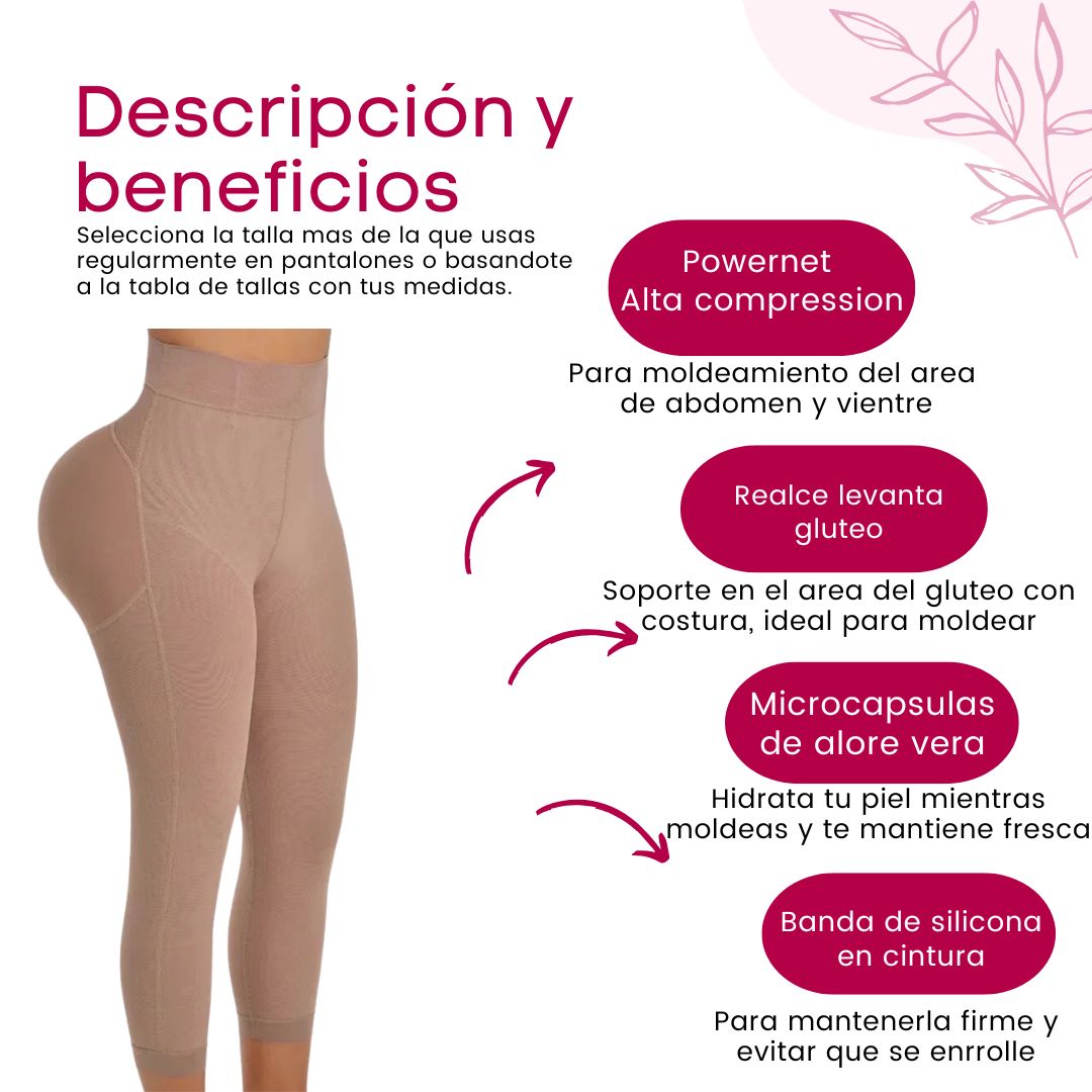 Faja Colombiana Butt lifting high compression leggings | Tobillero Levanta Cola