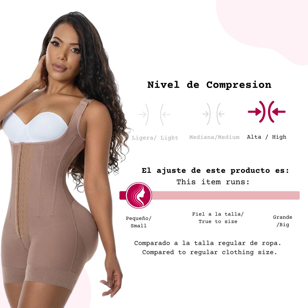 Fajas Colombianas Hourglass Sculpting Faja – 7 Rods, Glute Lift & Double Waist Reinforcement
