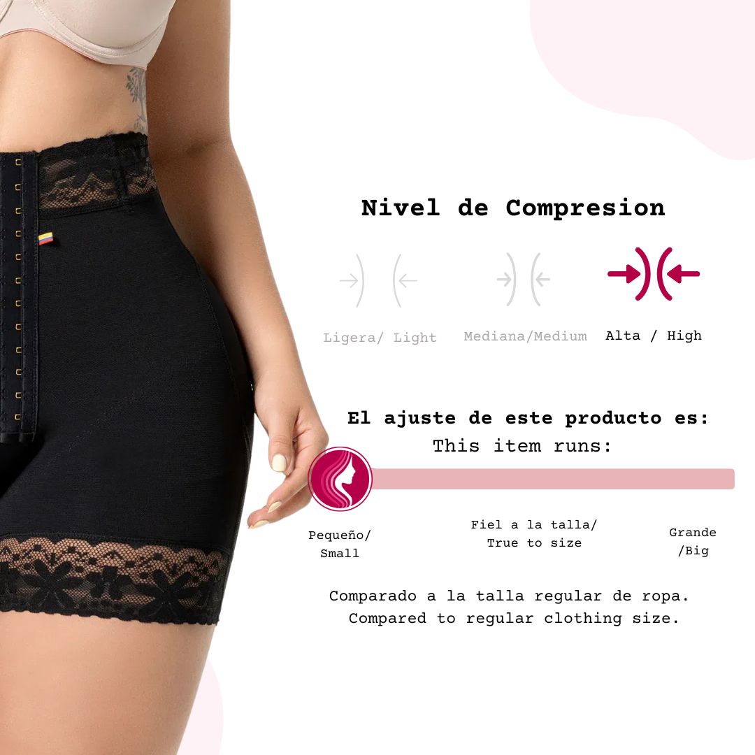 Small Waist Short Shaper – Powernet | Butt Lifter | Ultra Curvy Fit