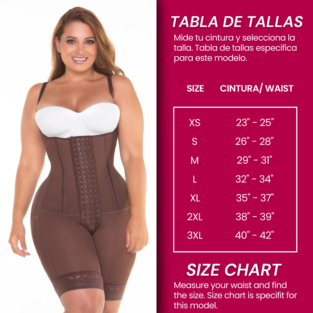 Hourglass Girdle 4 Rows of Hooks RA2 | Faja Colombiana