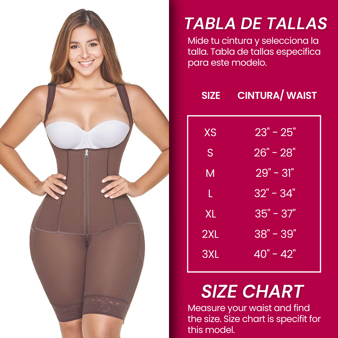 Hourglass Girdle with Thick Straps Made in Colombia | Faja Colombiana