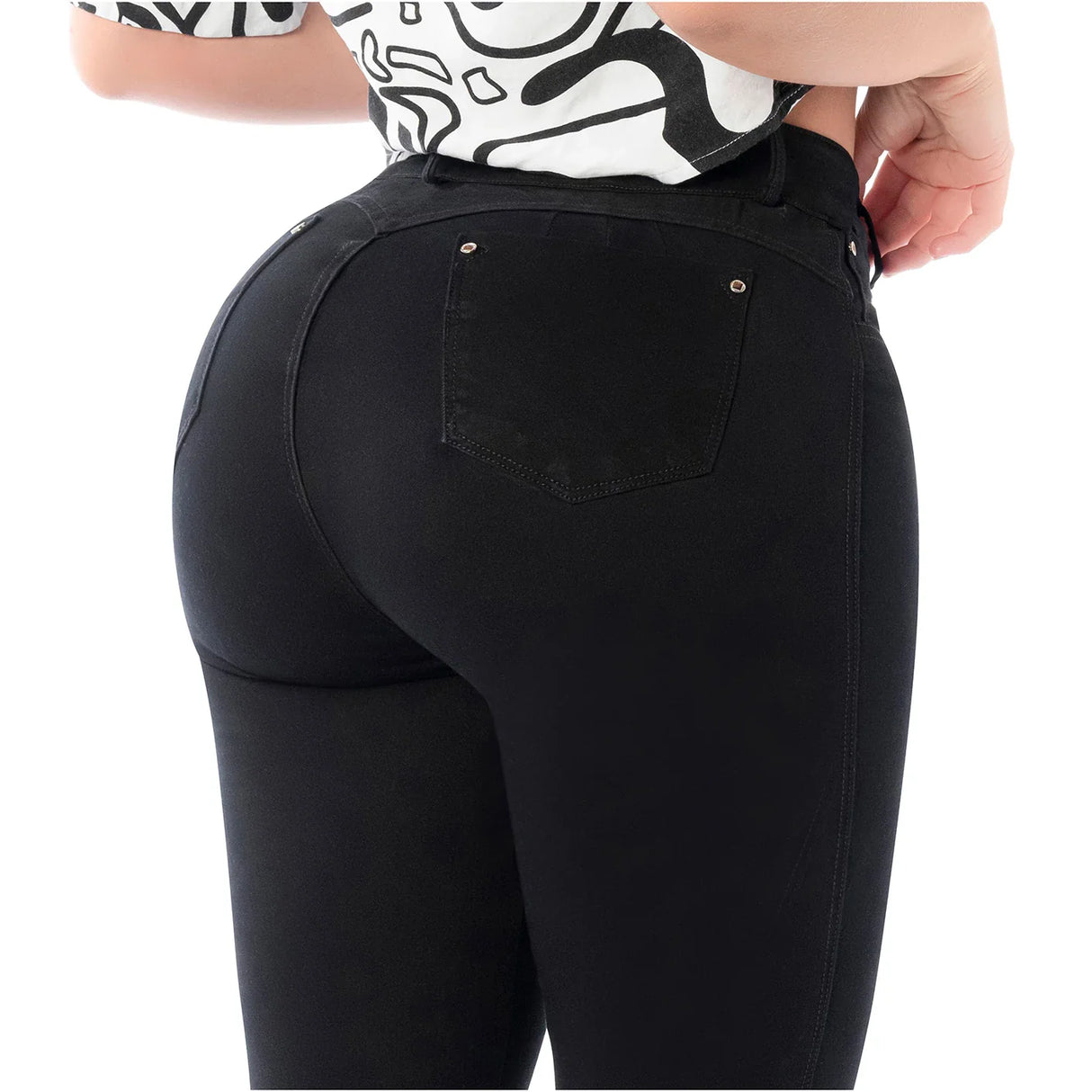 Colombian Jeans Butt Lifter Color Black FCS2403