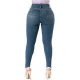 Butt Lifting Colombian Jeans in Dark Blue FCS2405