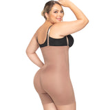 Colombian Seamless Bodysuit Short – Premium Collection | Removable Straps, Front Zipper, Crotch Zipper, Butt Lifter Design