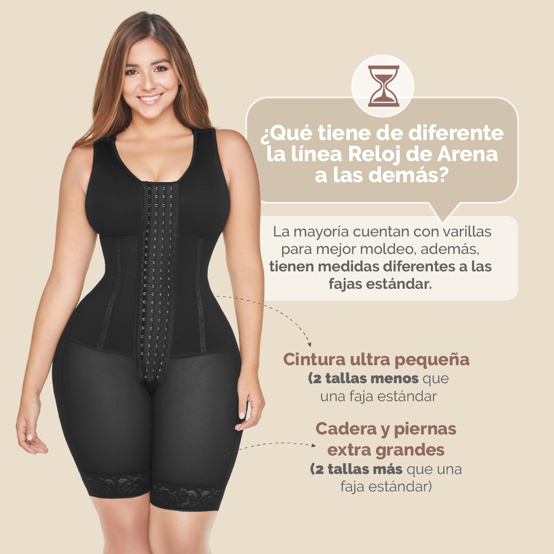 Hourglass Girdle 4 Rows of Hooks RA2 | Faja Colombiana