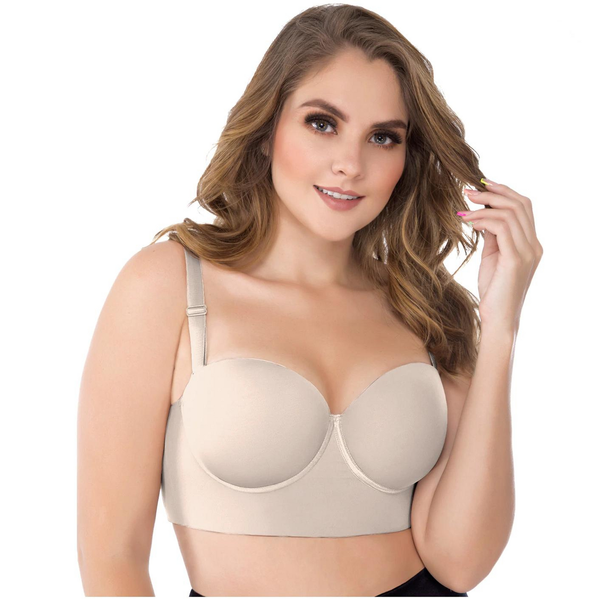 Push Up Strapless Bra with thick band