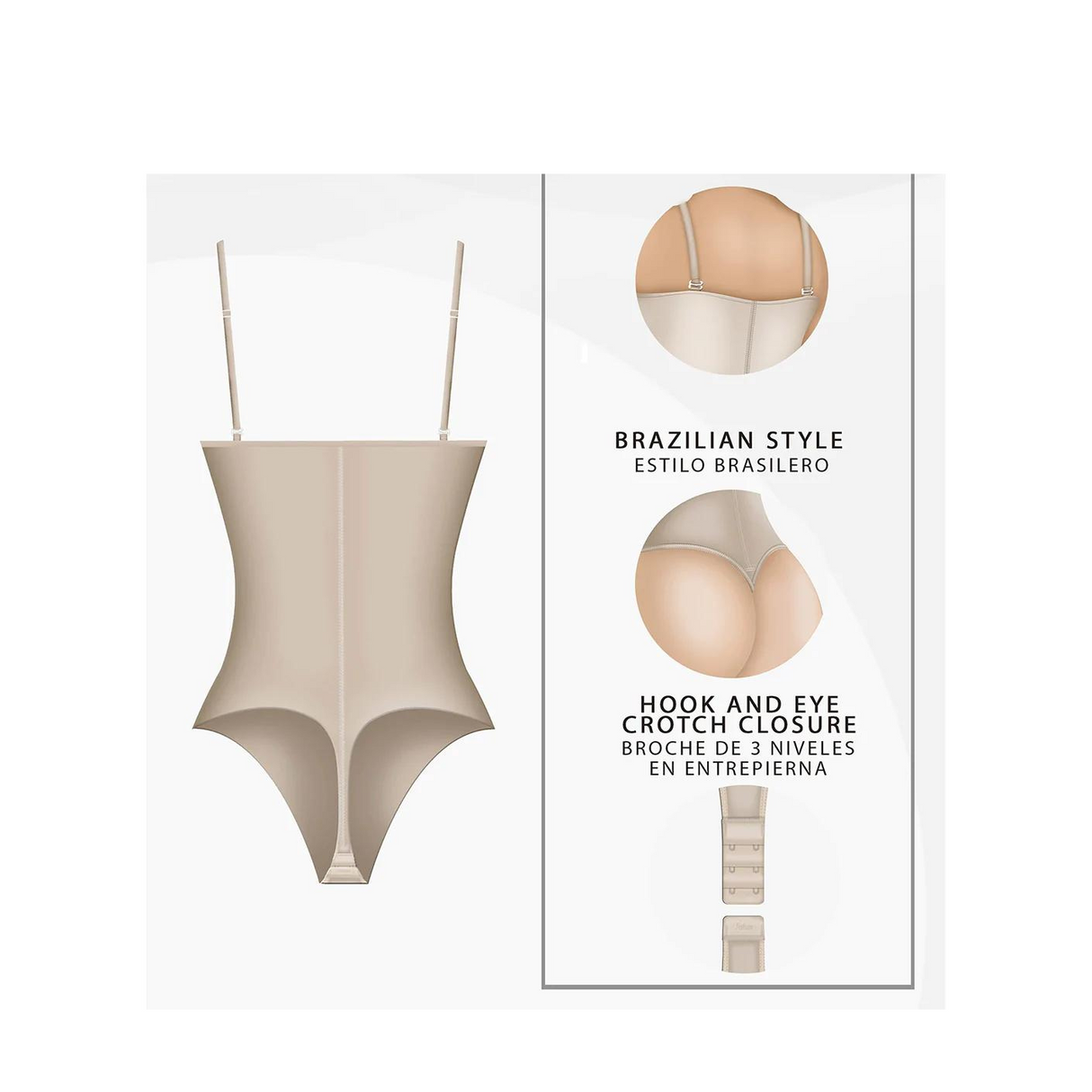 Brazilian Style Strapless Colombian Girdle | Faja Colombiana