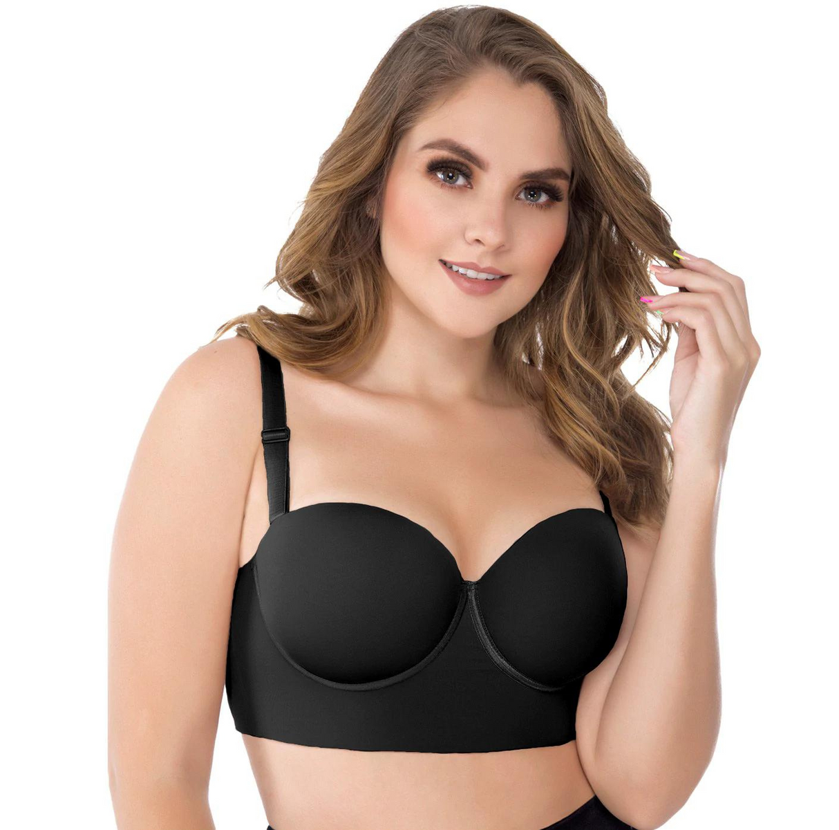 Push Up Strapless Bra with thick band